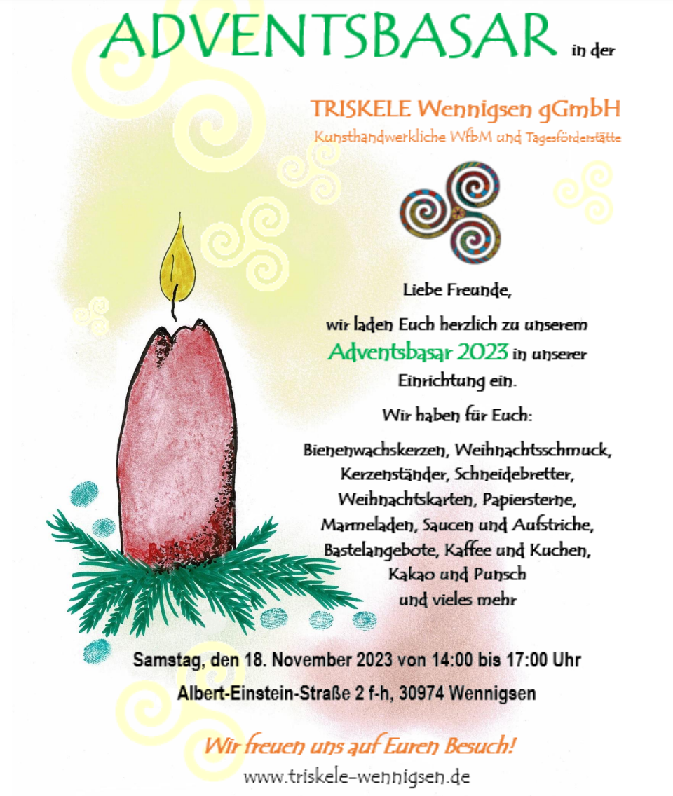 Adventsbasar am 18. November 2023